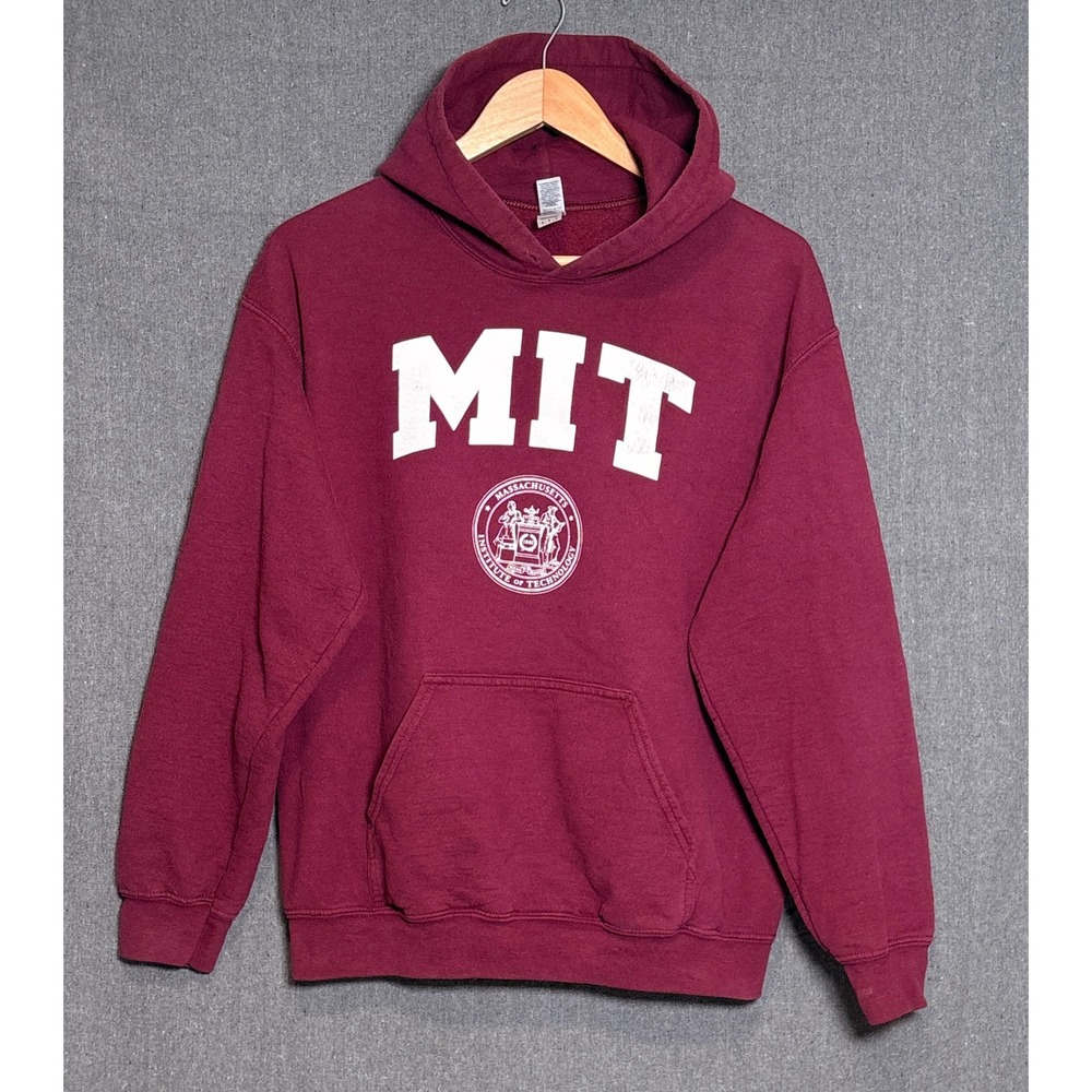 MIT Massachusetts Institute of Technology Hoodie Maroon Men Sz M